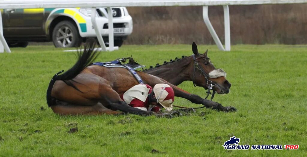 falling horse and jockey